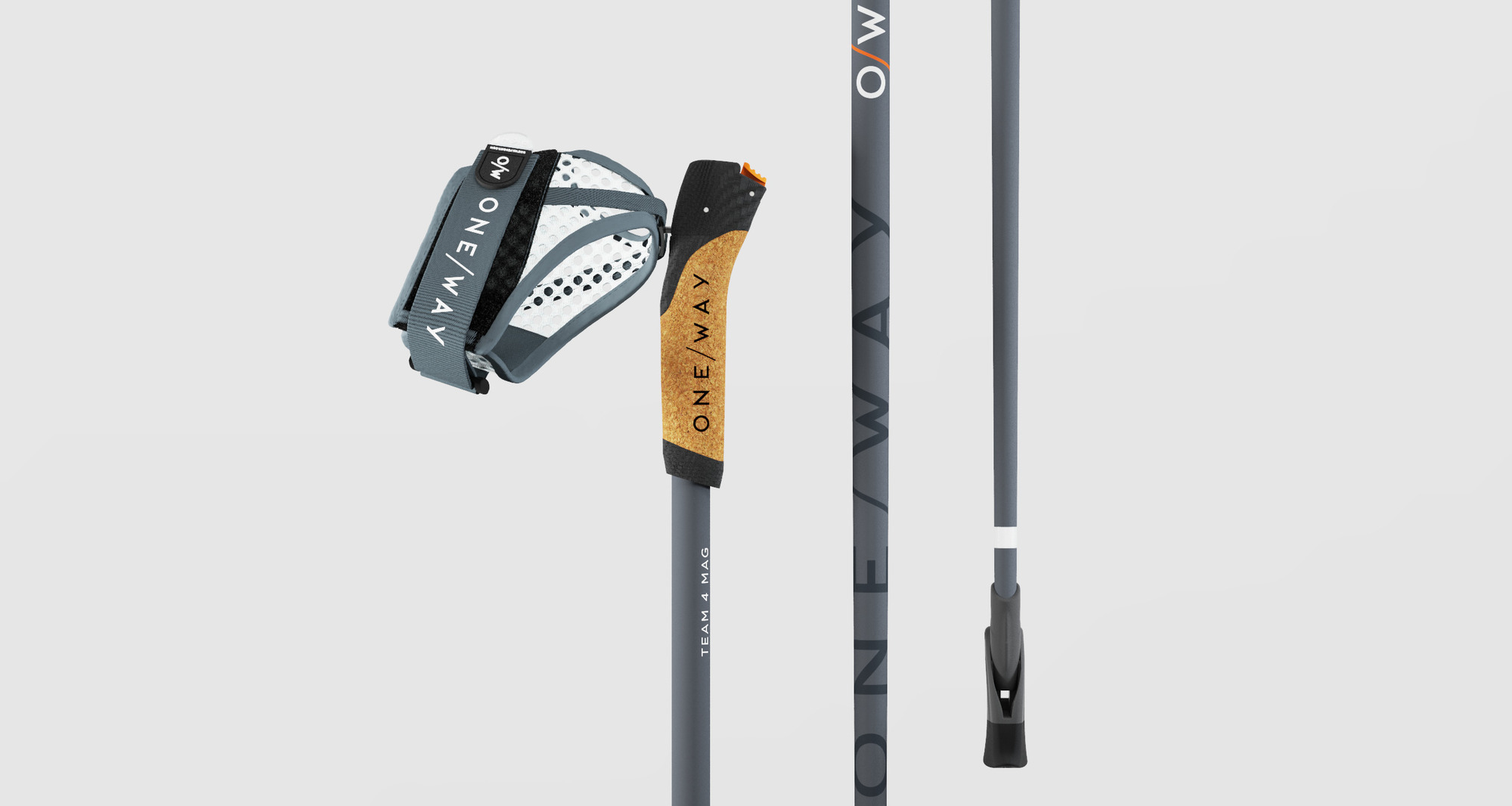 One Way - Nordic Walking Stöcke TEAM 4 MAG Asphalt