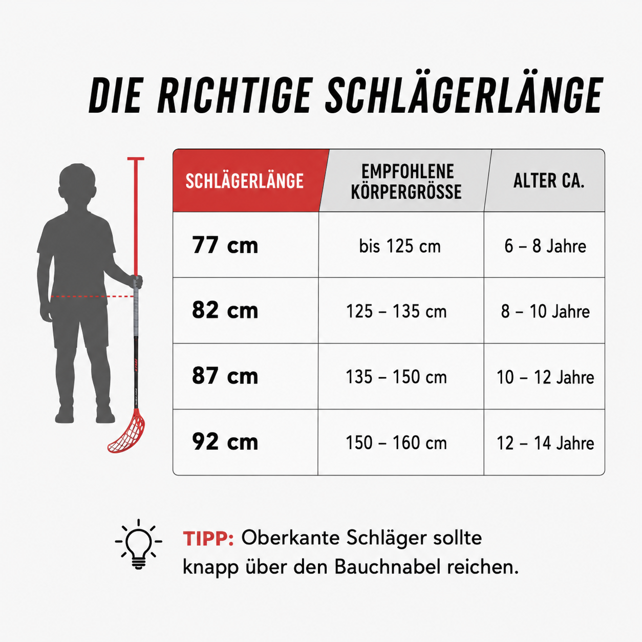 Fat Pipe | FAST31 Floorballschläger Junior – Flex 31 – SILK Blade – Almost Red