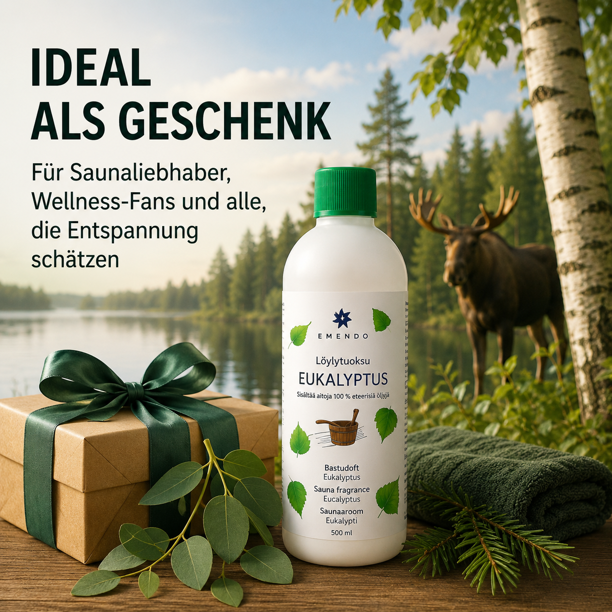 EMENDO | Sauna Aufguss 500 ml Zitrone-Menthol