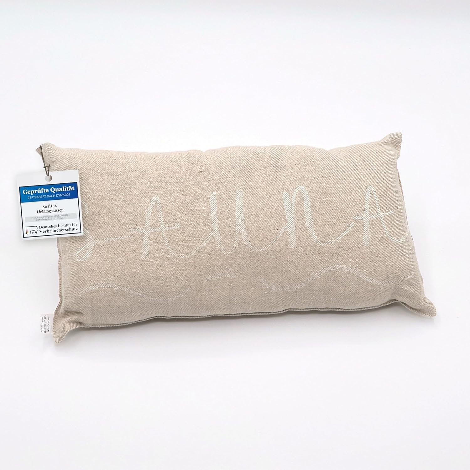 sositex | Saunakissen BANGA 45 × 22 cm – Leinen Kopf- & Nackenkissen in vier Farben