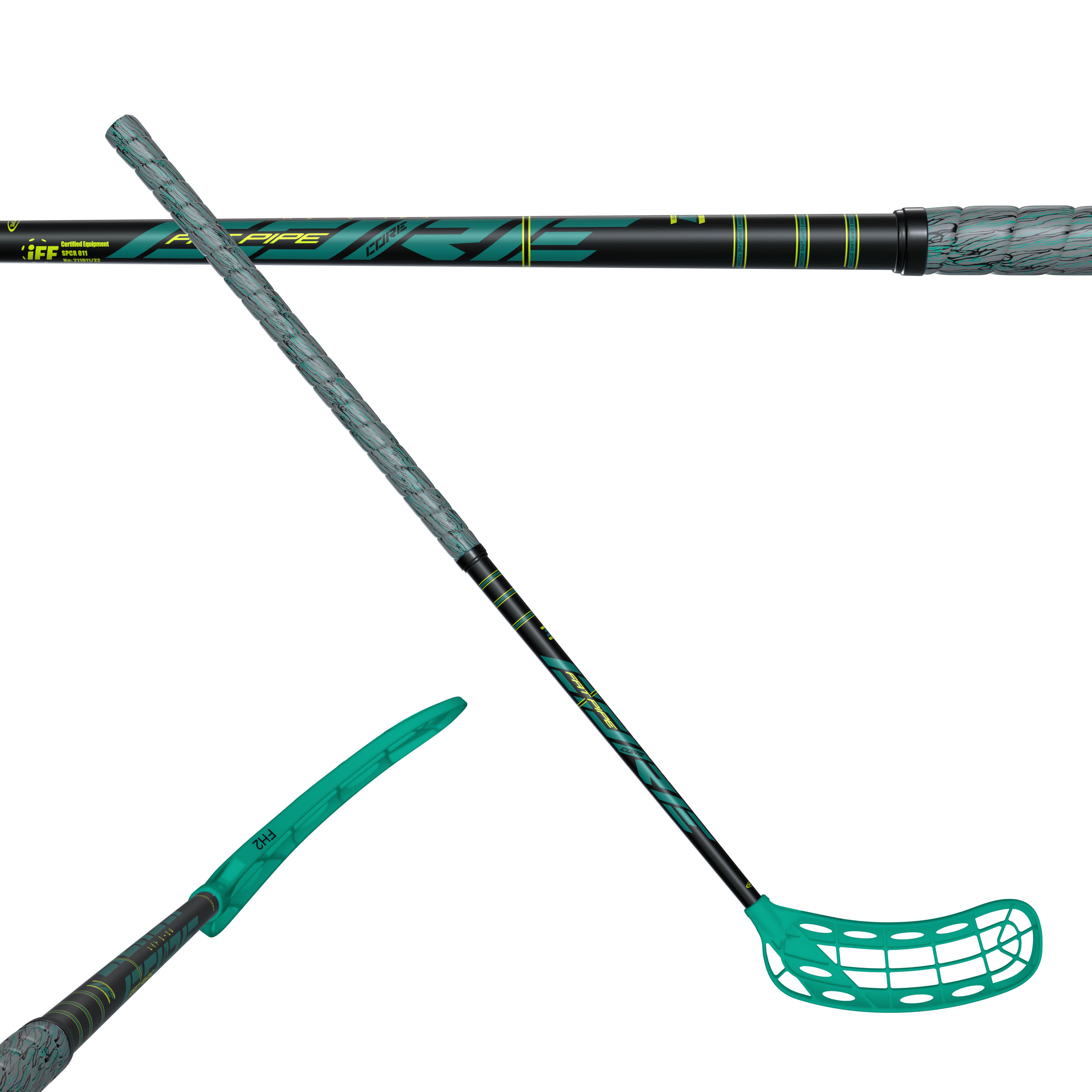Fat Pipe Floorballschläger CORE 31 Coral green, JAB FH2