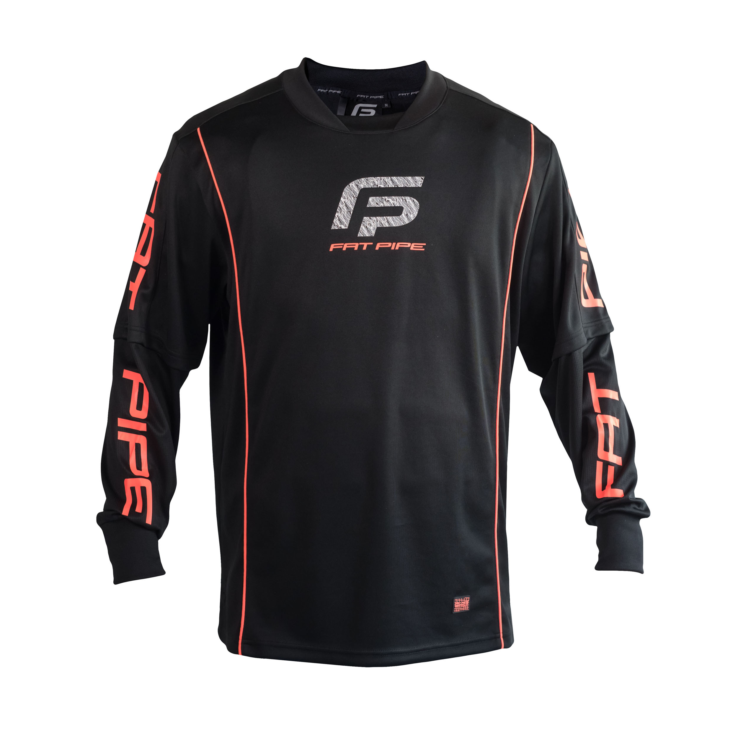 Fat Pipe Torhüter Shirt schwarz/orange