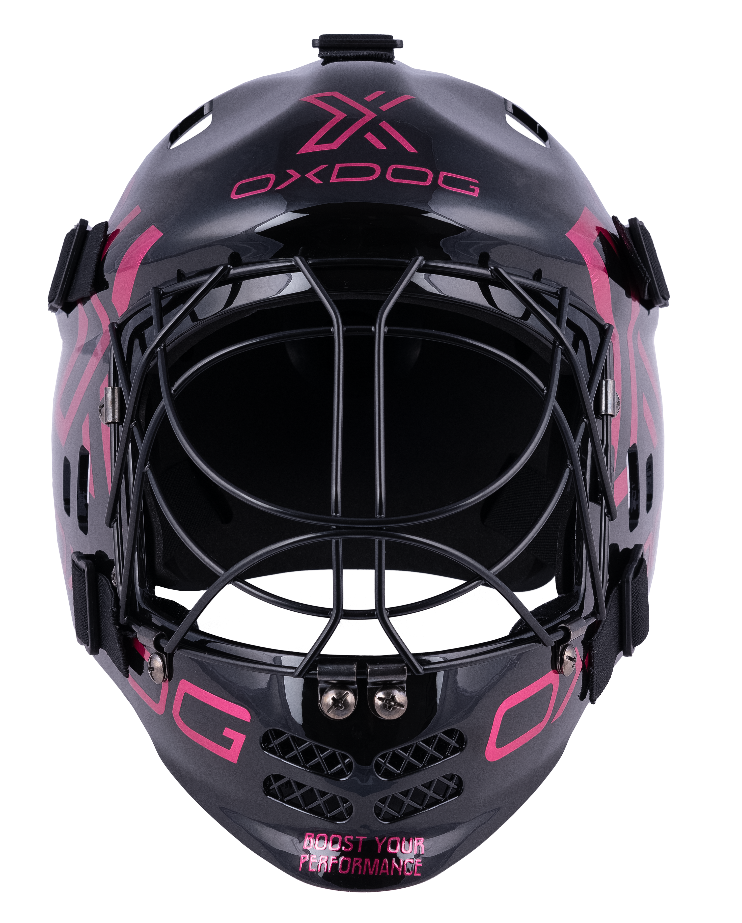 OXDOG | XGUARD Junior Floorball Torhütermaske black/bleached red – IFF & CE geprüft