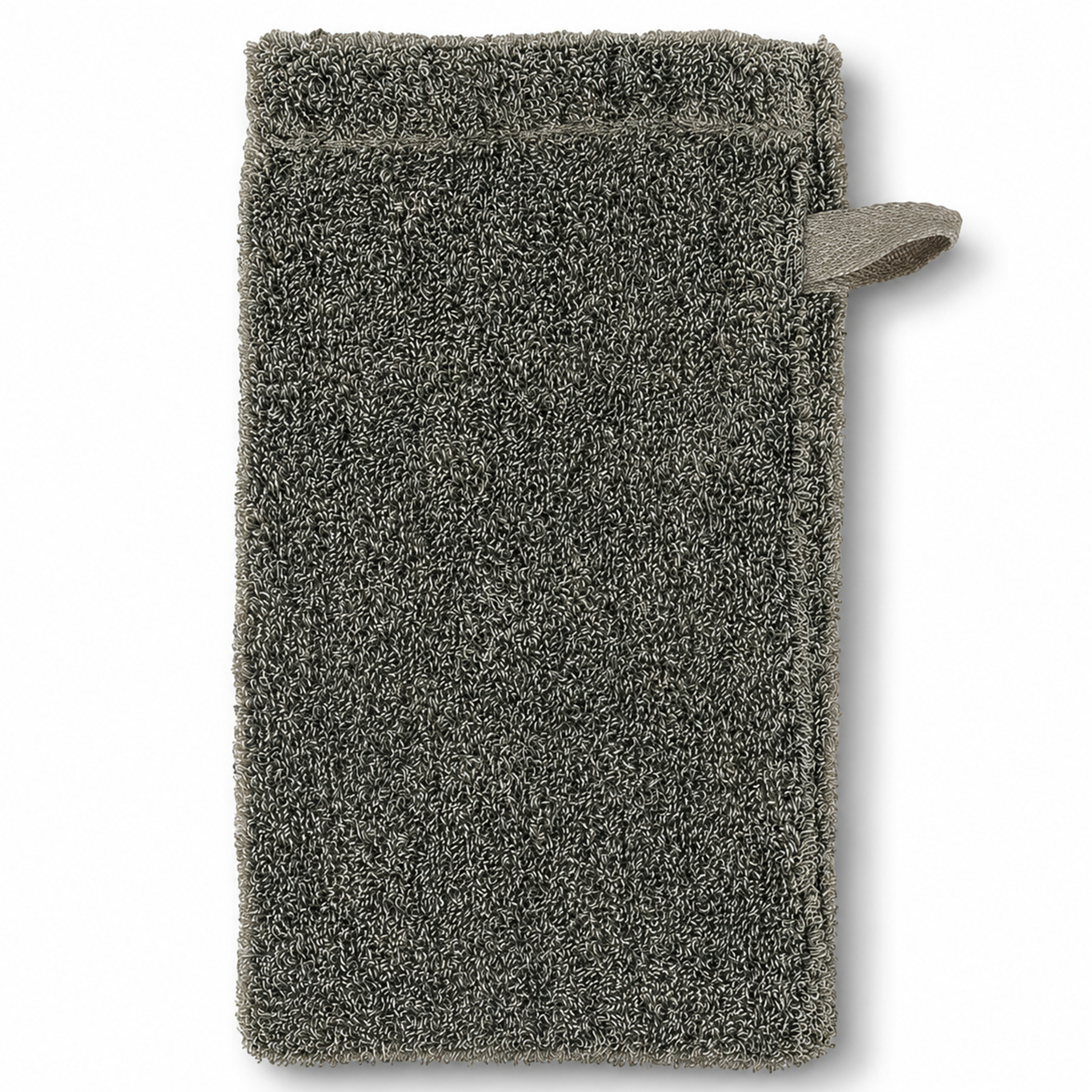 sositex | Waschhandschuh Black/Natural – Leinen & Baumwolle | Sauna & Peeling