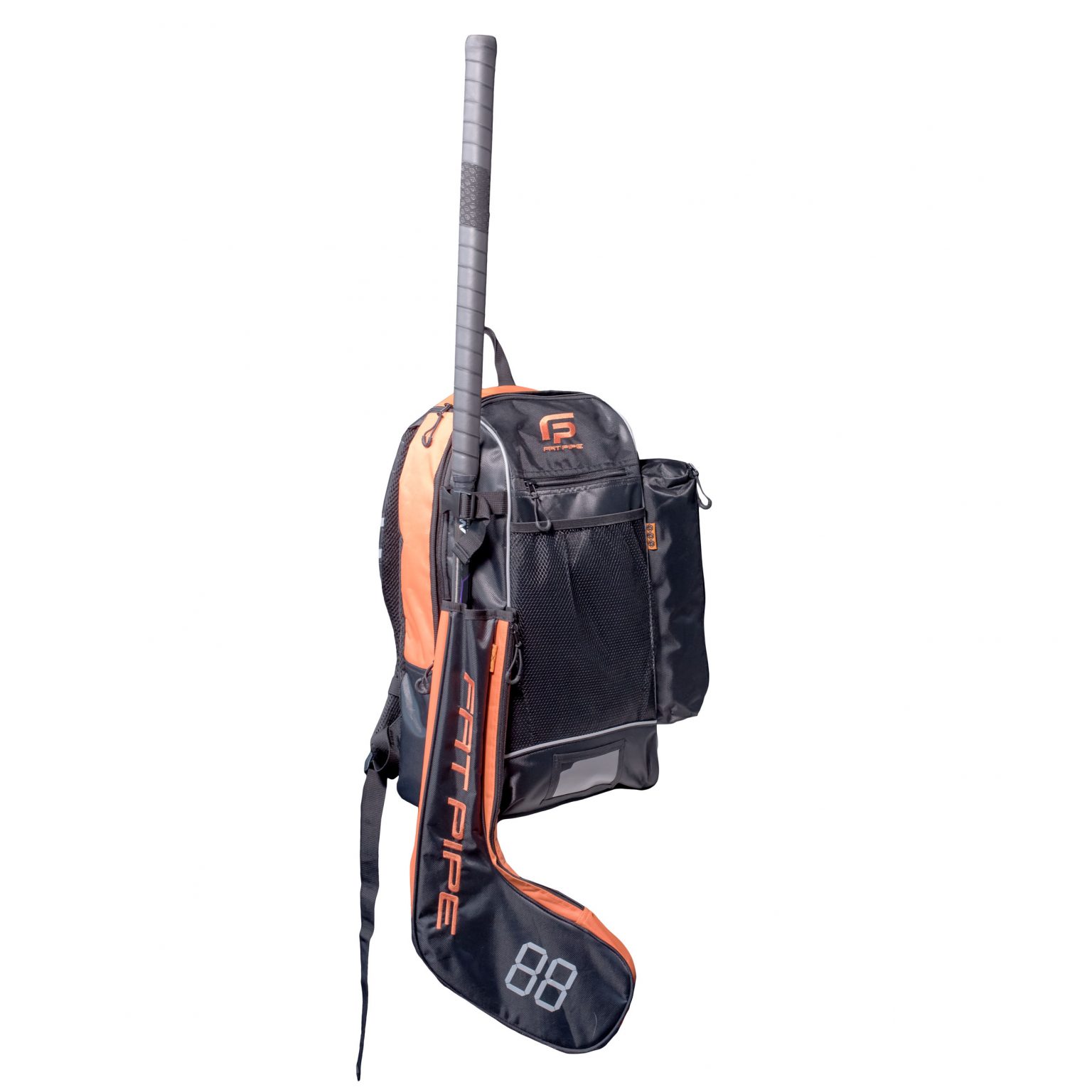 Fat Pipe - Floorball Rucksack STICK, black/orange