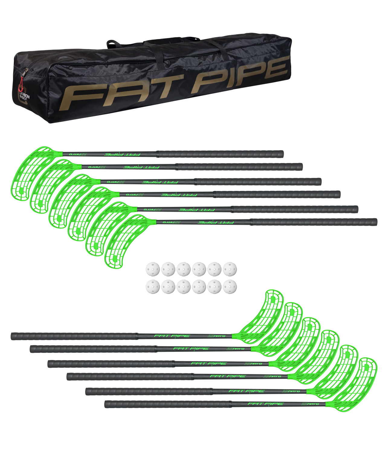 Fat Pipe Floorball Schlägerset NITRO 33 - 12