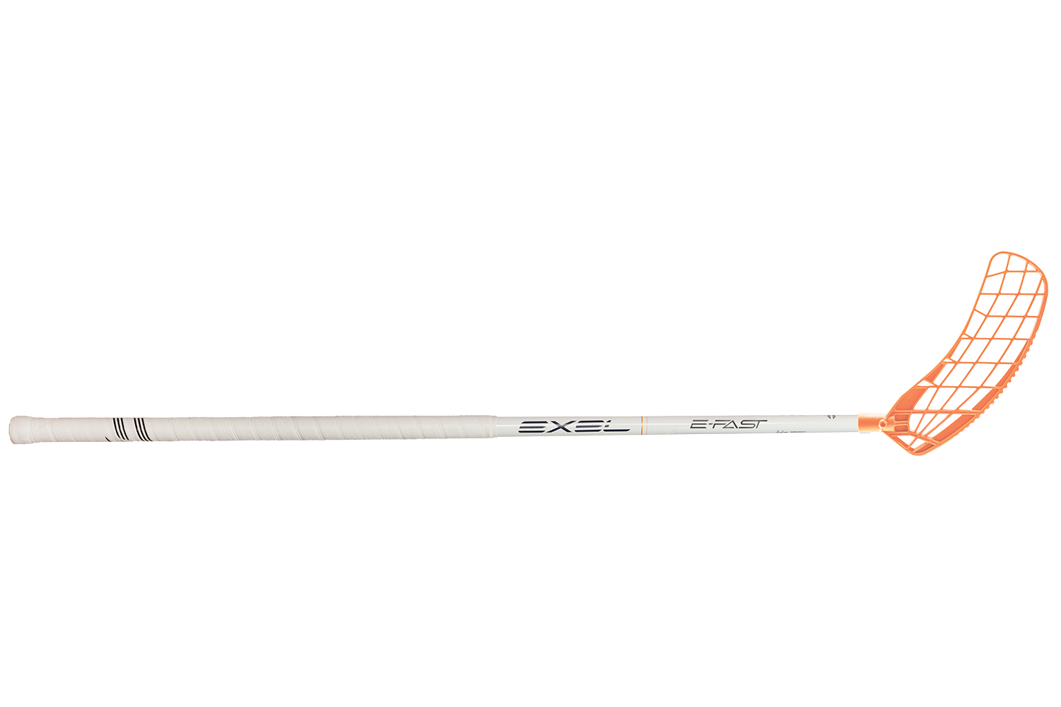 EXEL Floorball Schläger E-FAST Carbon/Composite, White/Orange ltd.