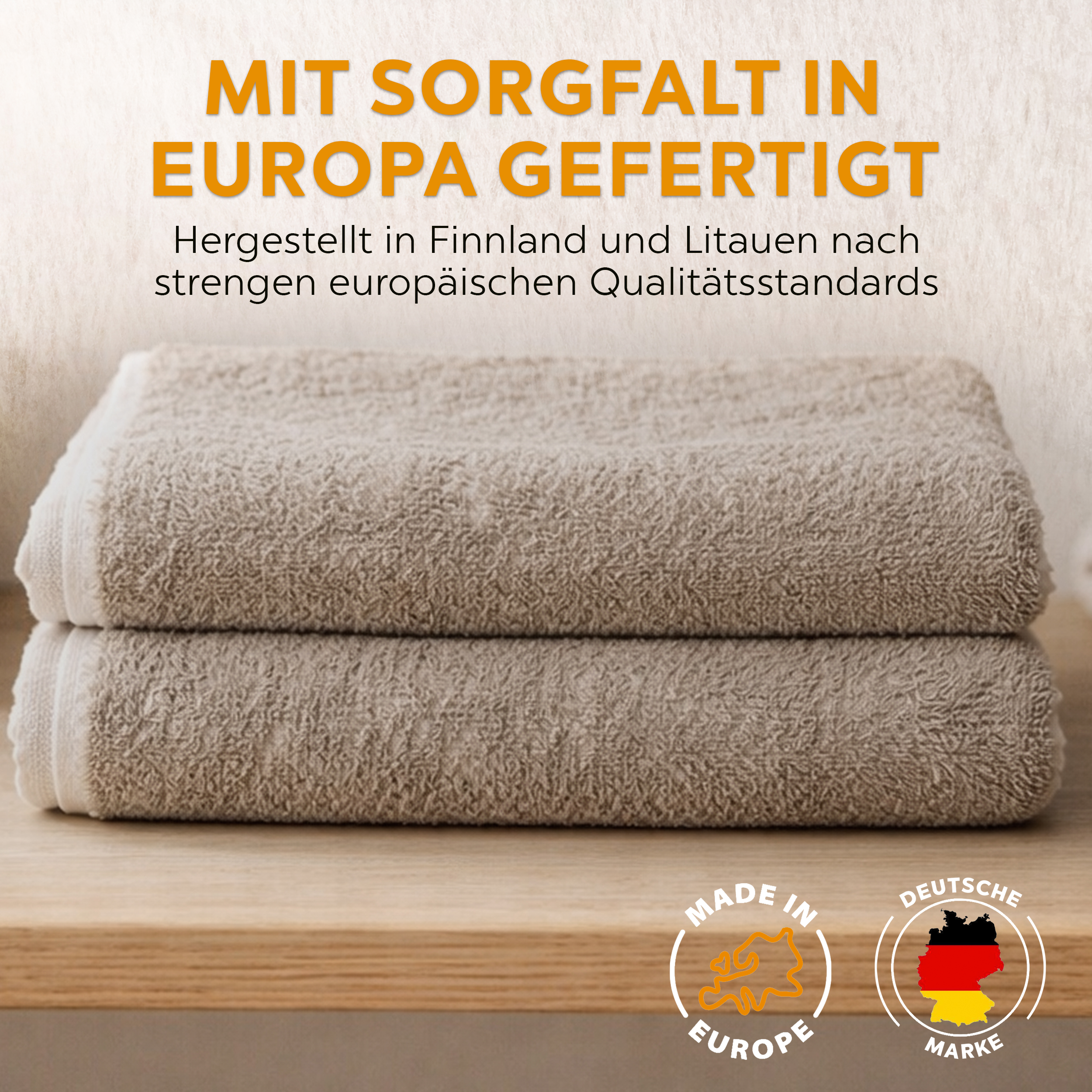 sositex | Premium Line Saunahandtuch natural/white 75 × 150 cm – Sauna & Bad