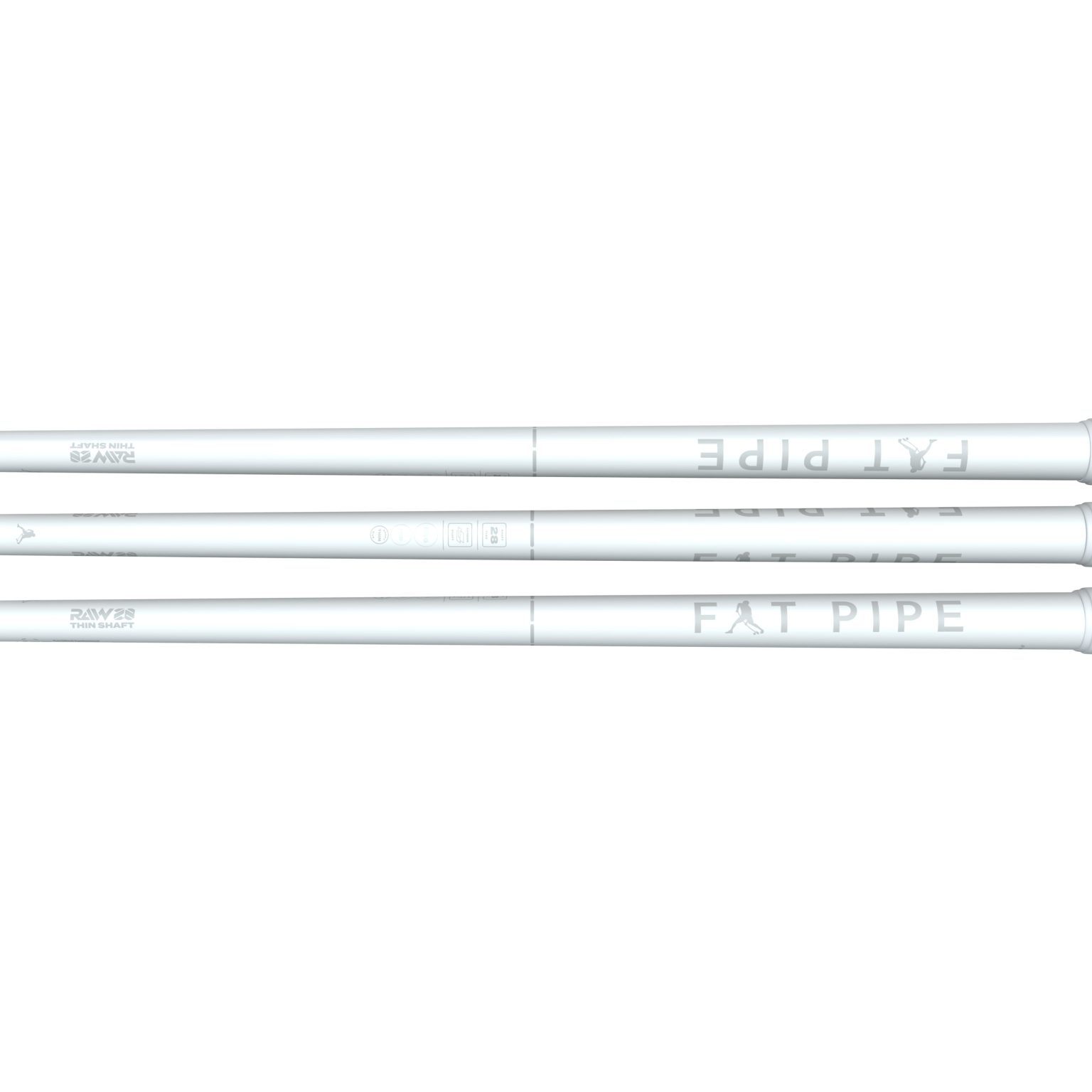 Fat Pipe | RAW 28 SILK PPS Floorballschläger – 100% Carbon, Flex 28, IFF-zertifiziert