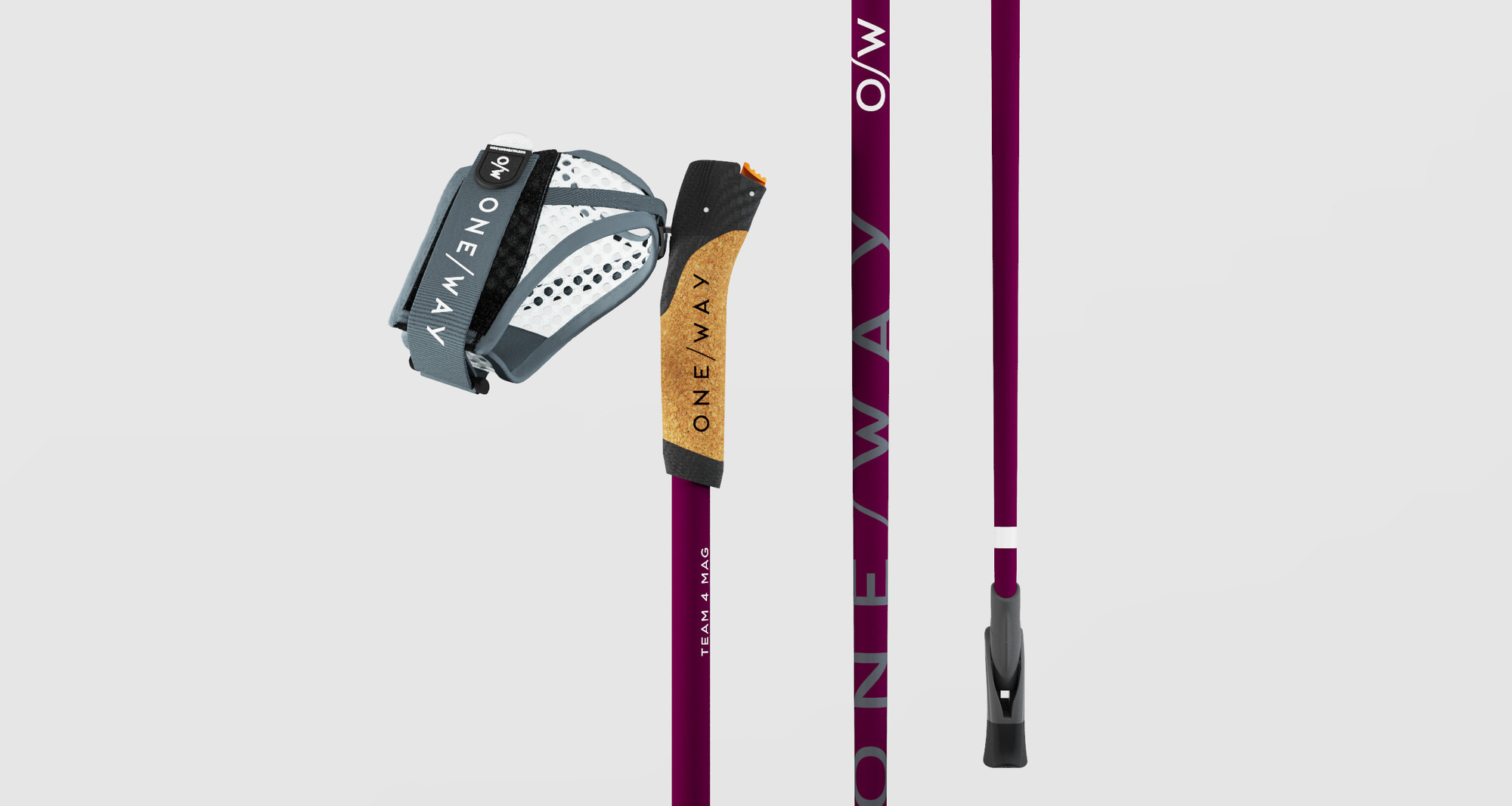 One Way - Nordic Walking Stöcke TEAM 4 MAG Blackberry