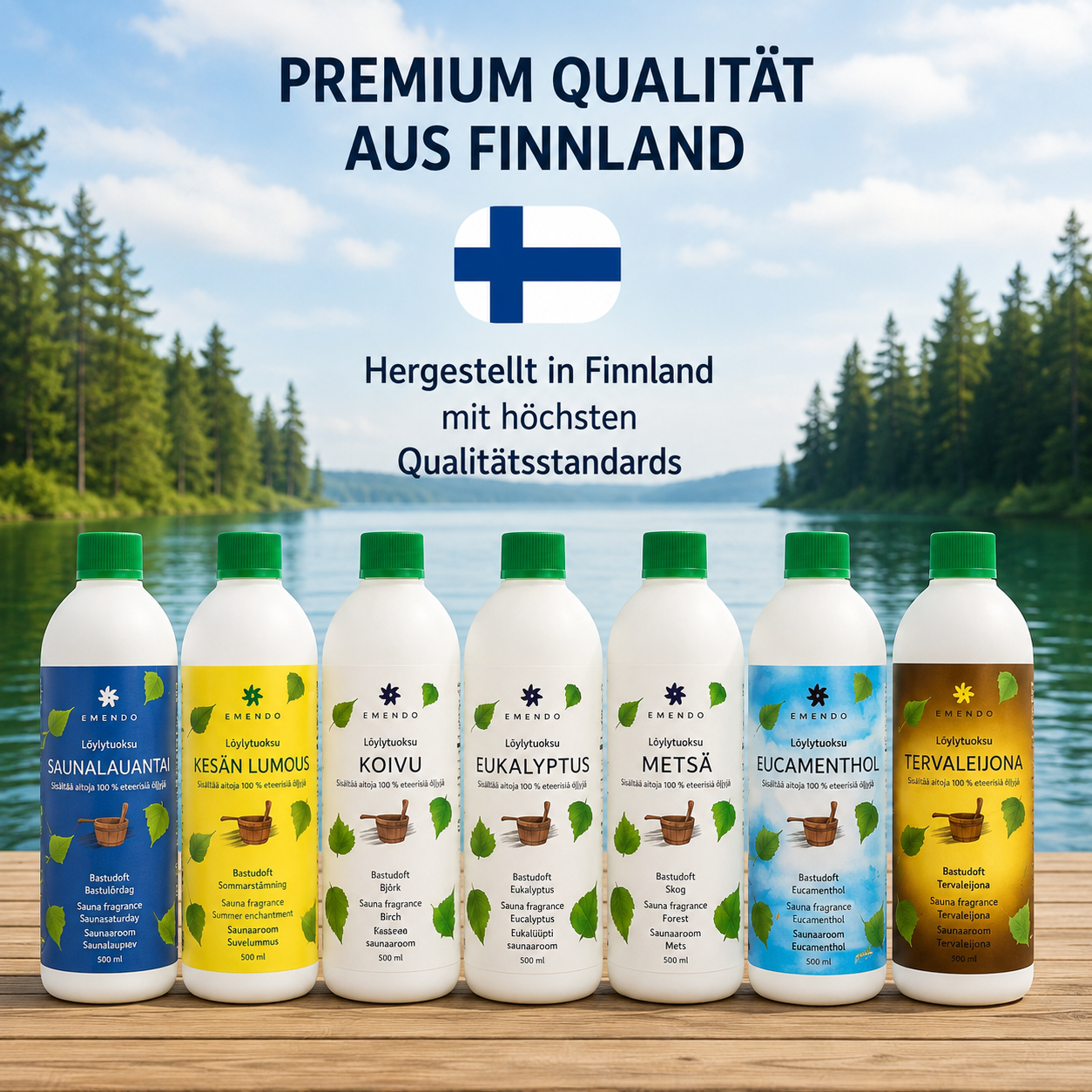 EMENDO | Sauna Aufguss 500 ml Zitrone-Menthol