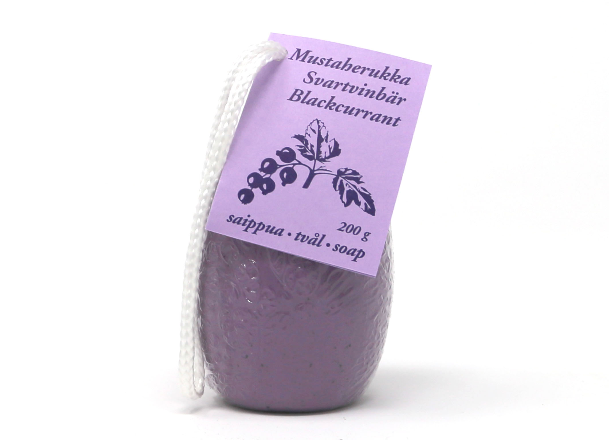 vaasa-saippua-blackcurrant-seife-am-band Natur Seife mit Band