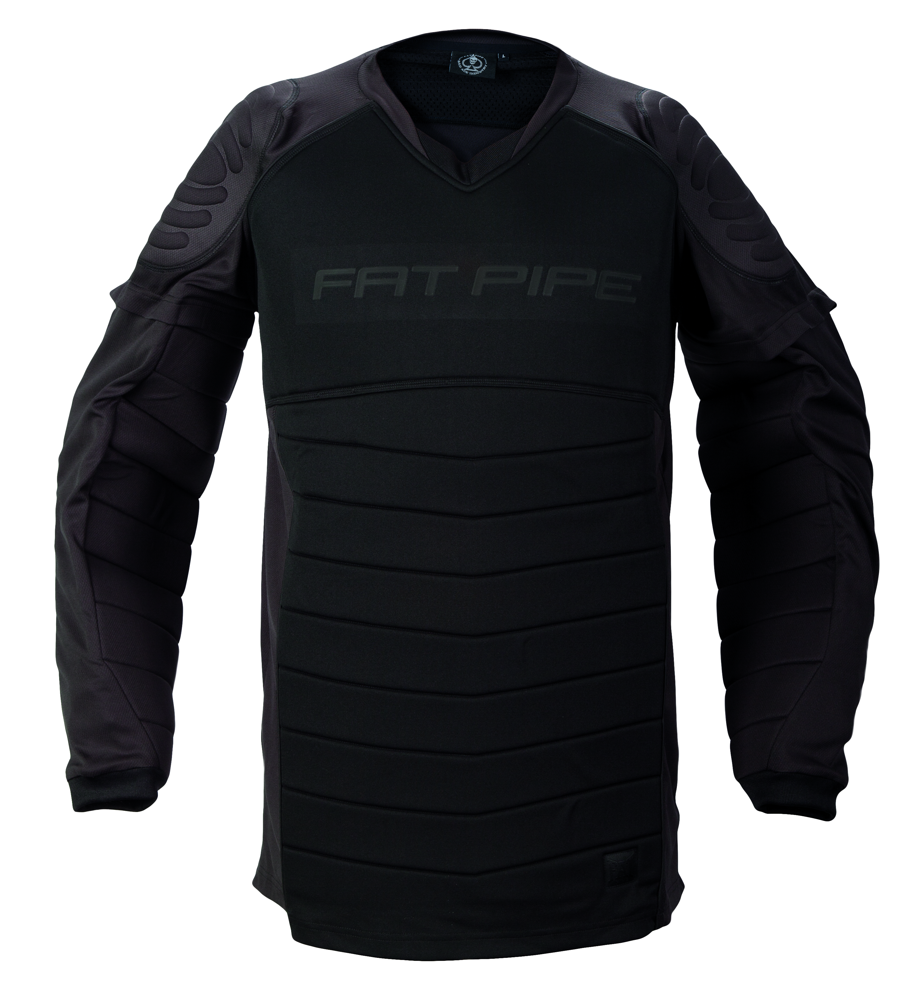 Fat Pipe Torhüter Shirt, wattiert, Black Edition