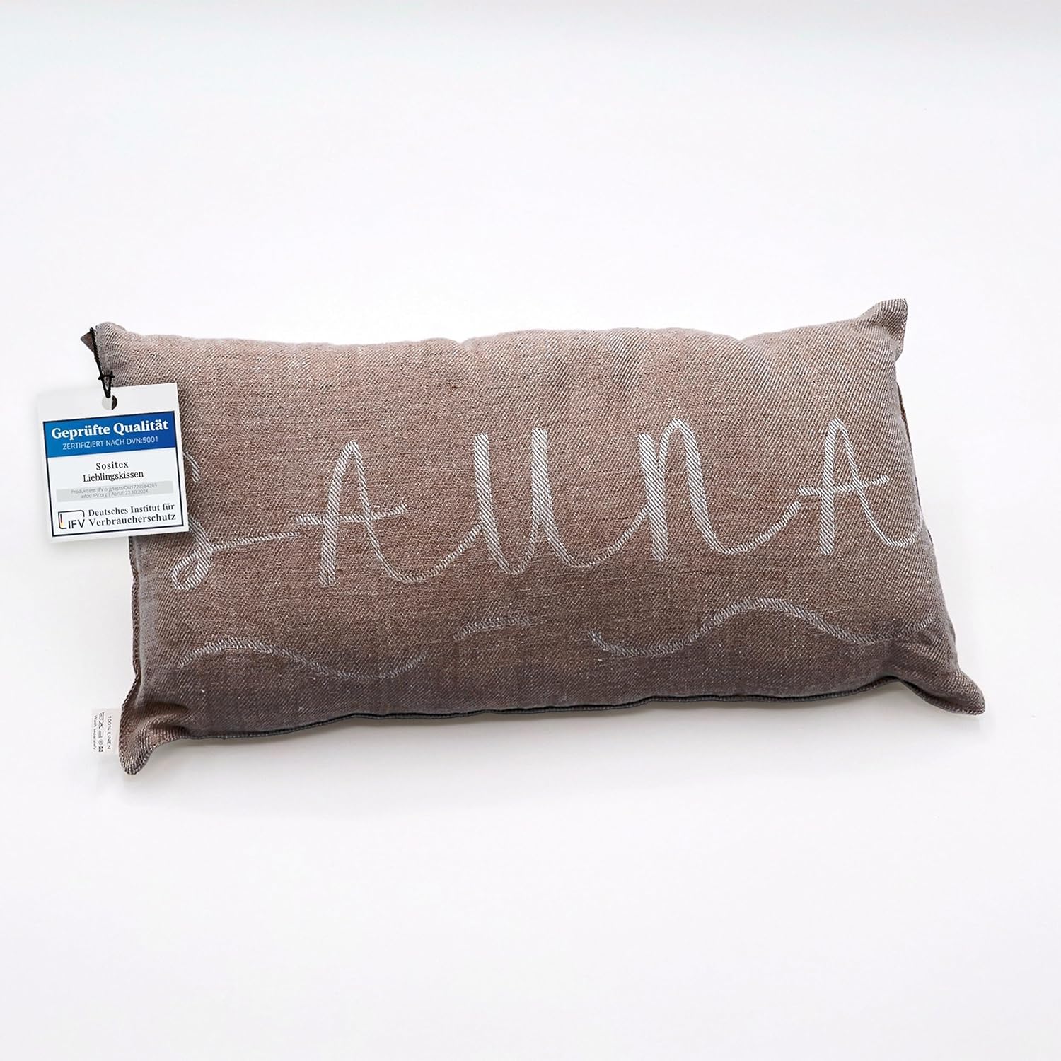 sositex | Saunakissen BANGA 45 × 22 cm – Leinen Kopf- & Nackenkissen in vier Farben