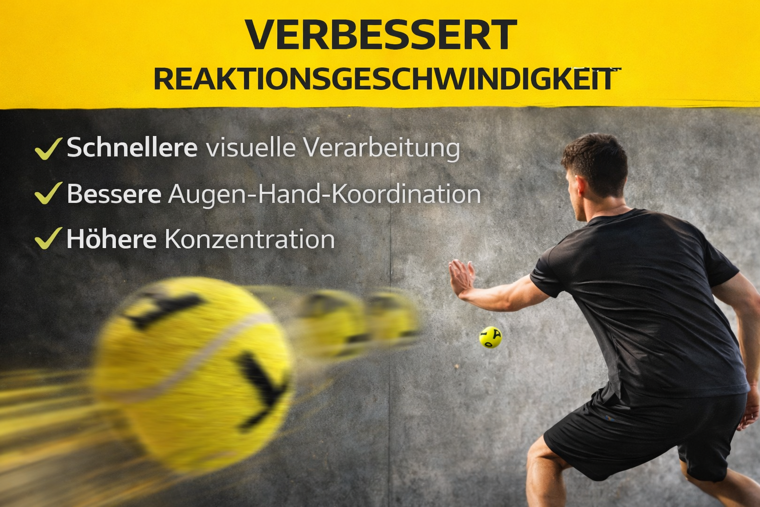 HALE Letterball – Vision Training Ball für Reaktion & Augen-Hand-Koordination